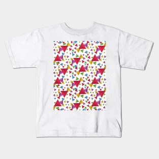 Fractal Triangles Pattern Kids T-Shirt